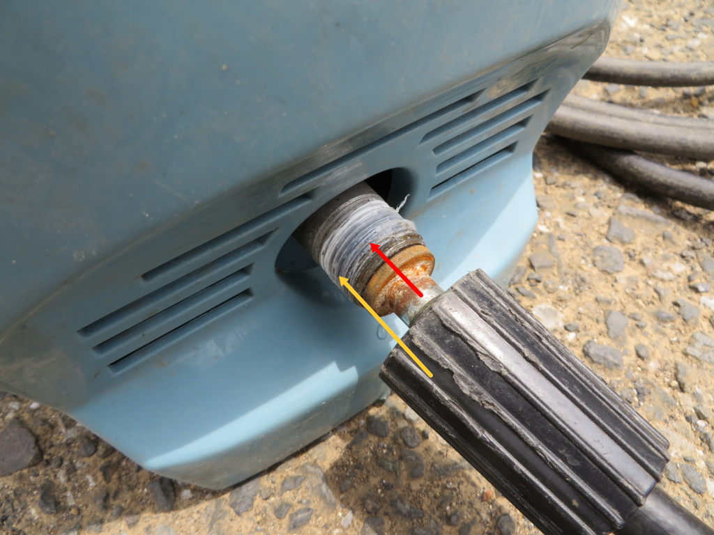 カインズ 高圧洗浄機 PW-1とケルヒャーの延長高圧ホースを変換カプラーで繋ぐ - DIY 修理や自作をするための工具と知識